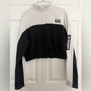 Adidas Crop Half-Zip Sweater